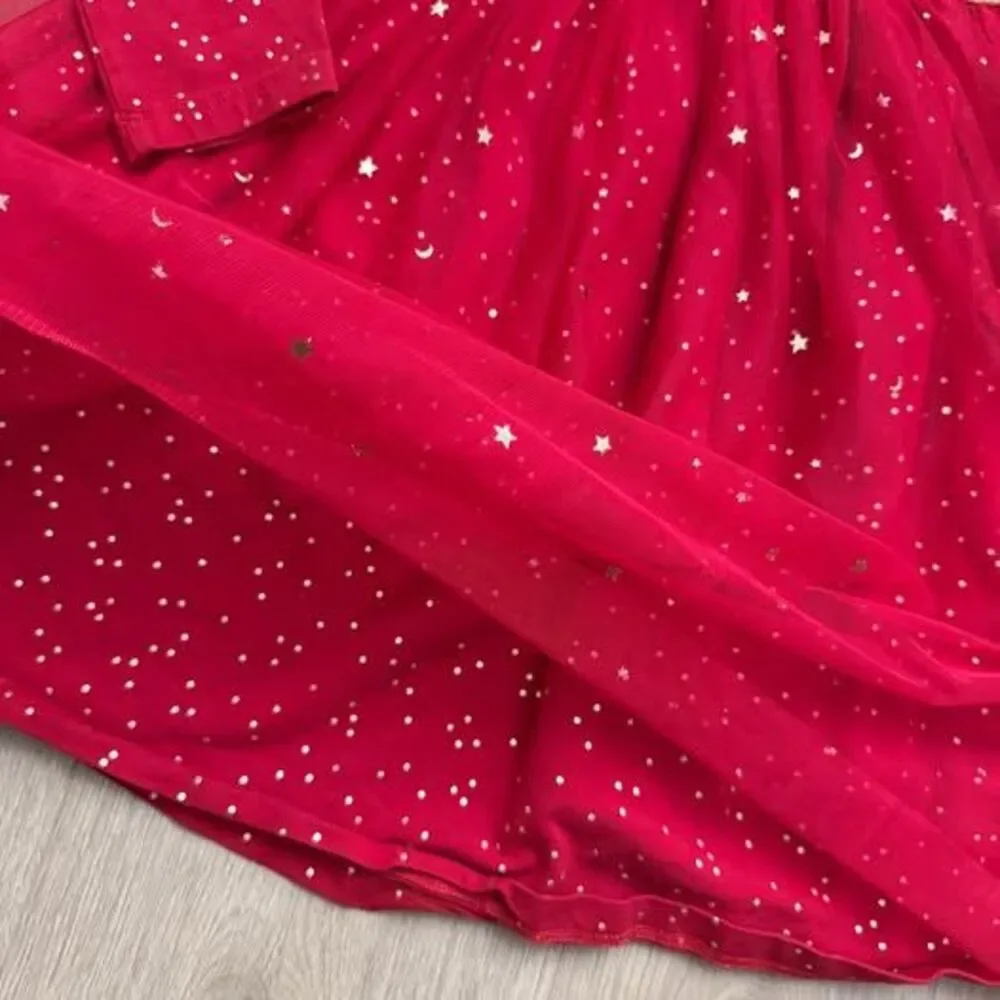 Hanna Andersson Red Tulle Star Dress Size 8